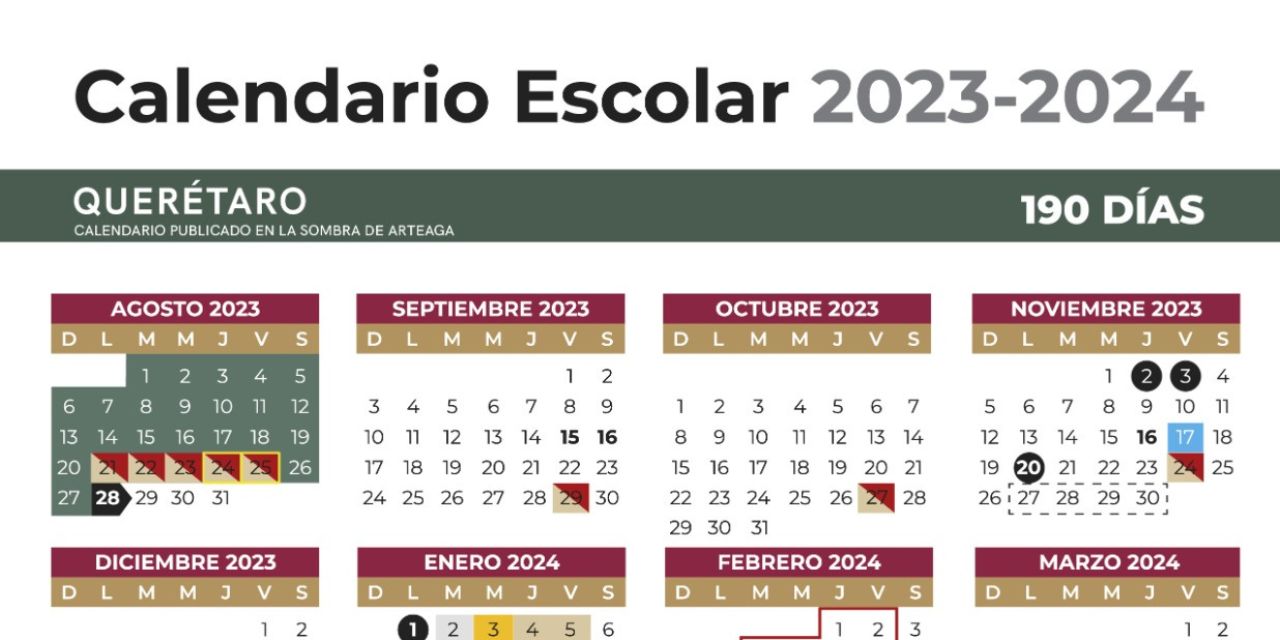 Ajustan calendario escolar 20232024 en educación básica. Periódico